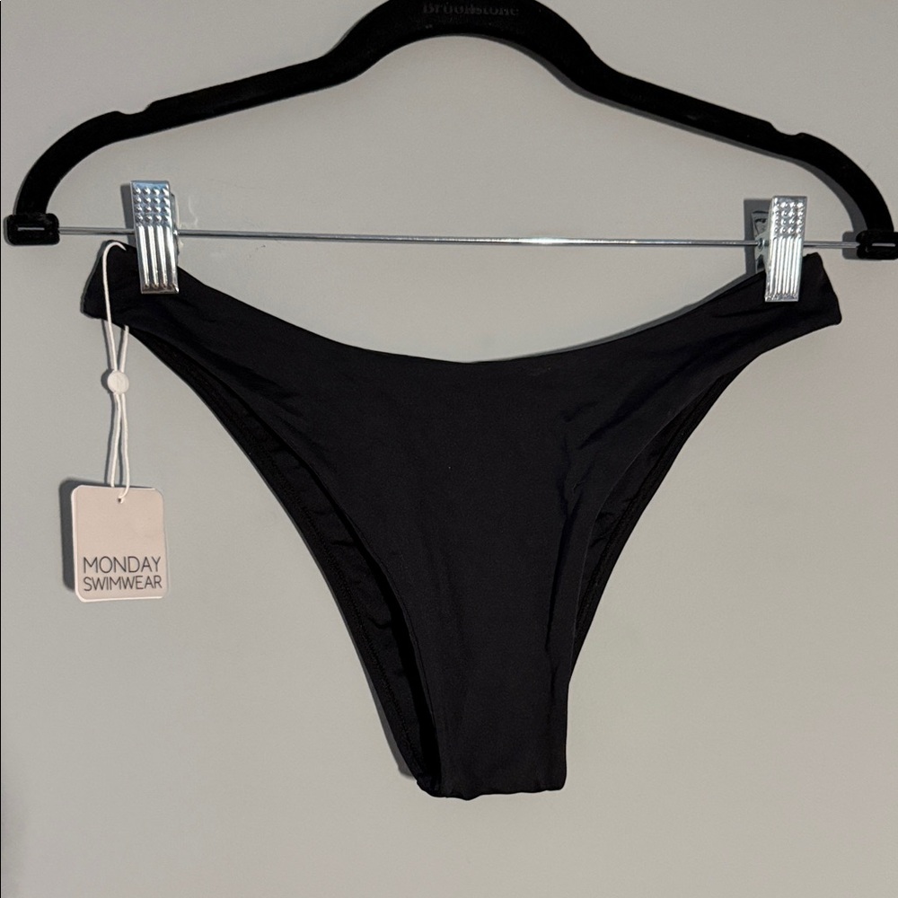 Monday Swimwear Jet Black Bikini Bottom
